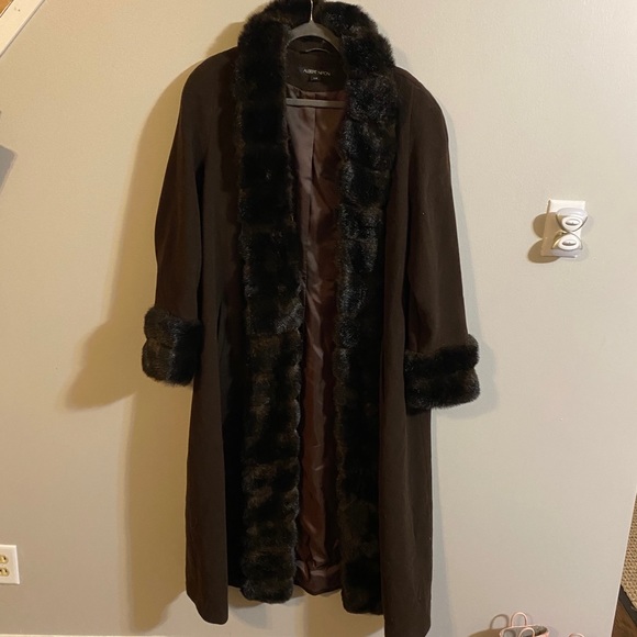 albert nipon wool coat